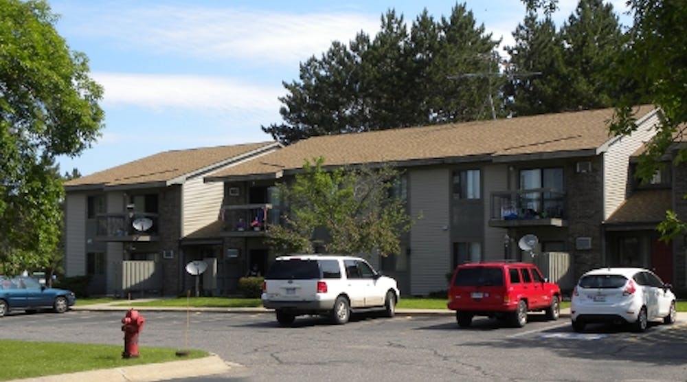 The Diamond Head Apartment complex in Kingsford, Mich., consists of four buildings, each with eight apartments. The buildings&rsquo; deteriorating hydronic heating system was installed when the complex was built in 1989.