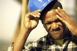 A busy contractor A busy contractor