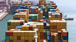 freighter in port