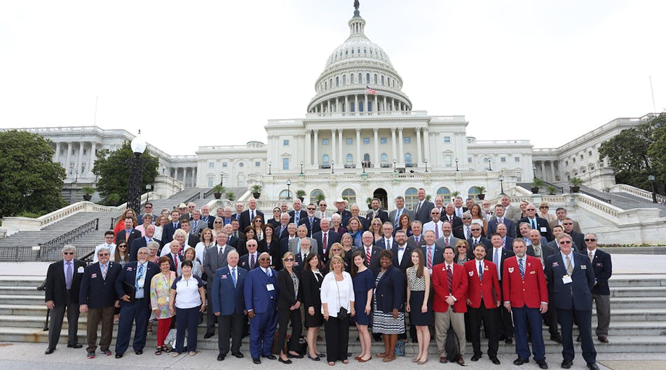 Conference attendees on Capitol Hill.
