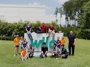 The Camp STEMtastic students pose alongside camp leaders and Wilo USA&rsquo;s Director of Operations Darren McGuire