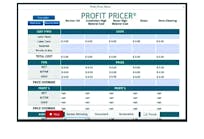 The Profit Rhino pricing tool.
