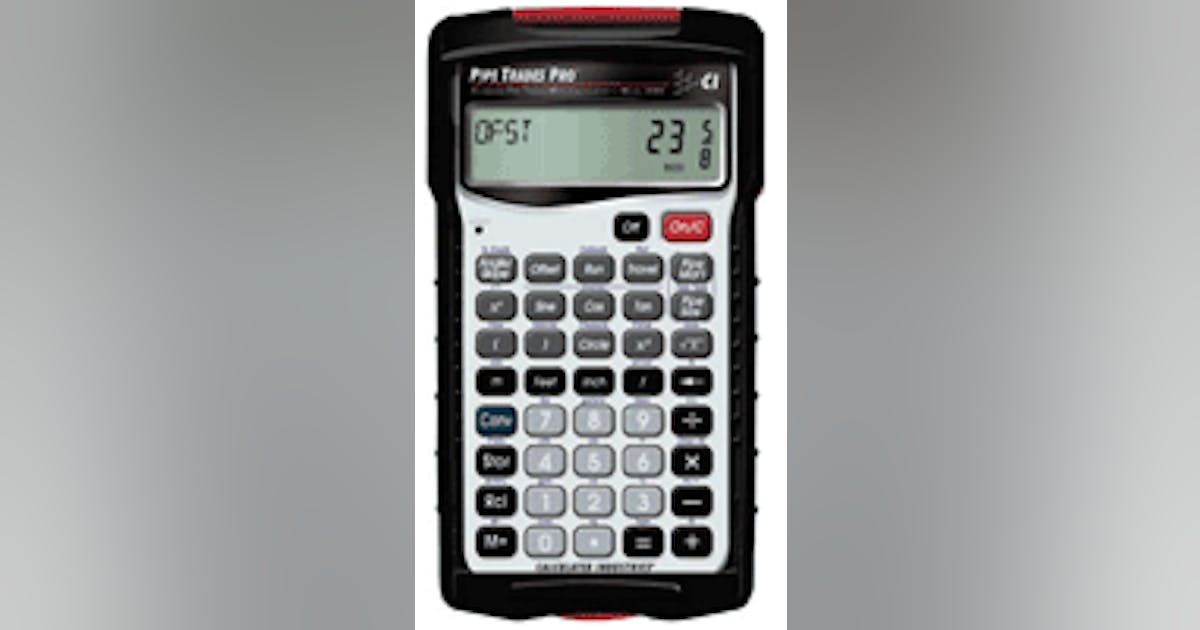 PIPE TRADES PRO MATH CALCULATOR | Contractor Magazine
