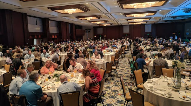 The gathered society members at the 2018 ASPE Award Ceremony and Breakfast.