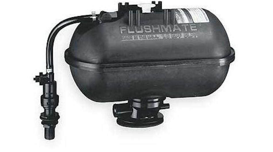 Flushmate II 501-B pressure-assisted flushing system.