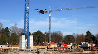 Contractormag 12095 Drone At Construction Site