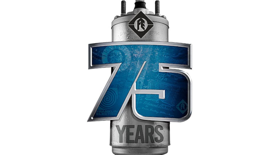 Contractormag 12483 Franklin Elecric 75 Years Logo