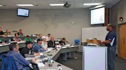 Uponor Training Manager, Wes Sisco, teaches professionals about radiant heating and cooling systems, geothermal applications, commercial plumbing systems and residential fire sprinkler systems.