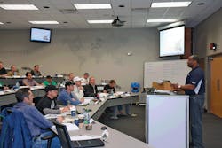 Uponor Training Manager Wes Sisco teaches professionals about radiant heating and cooling systems geothermal applications commercial plumbing systems and residential fire sprinkler systems Uponor Training Manager Wes Sisco teaches professionals about radiant heating and cooling systems geothermal applications commercial plumbing systems and residential fire sprinkler systems