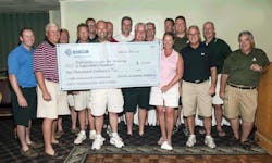 James Lane Regional VP General Manager of Building Technology Engineers BTE and Robert Gallagher President CEO JC Higgins pictured center left and right respectively and Philip Megna President EMCOR Services Northeast pictured far right along with the clients and EMCOR participants who were winners of the event presented a 10000 check for The National Center for Missing Exploited Children NCMEC during ceremonies at the EMCOR In Greater Boston 5th Annual Golf Tournament Invitational held Monday July 23rd James Lane Regional VP General Manager of Building Technology Engineers BTE and Robert Gallagher President CEO JC Higgins pictured center left and right respectively and Philip Megna President EMCOR Services Northeast pictured far right along with the clients and EMCOR participants who were winners of the event presented a 10000 check for The National Center for Missing Exploited Children NCMEC during ceremonies at the EMCOR In Greater Boston 5th Annual Golf Tournament Invitational held Monday July 23rd