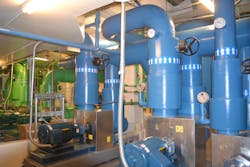 The penthouse mechanical room The penthouse mechanical room