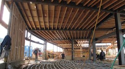 The ground floor features in-slab radiant. The ground floor features in-slab radiant.