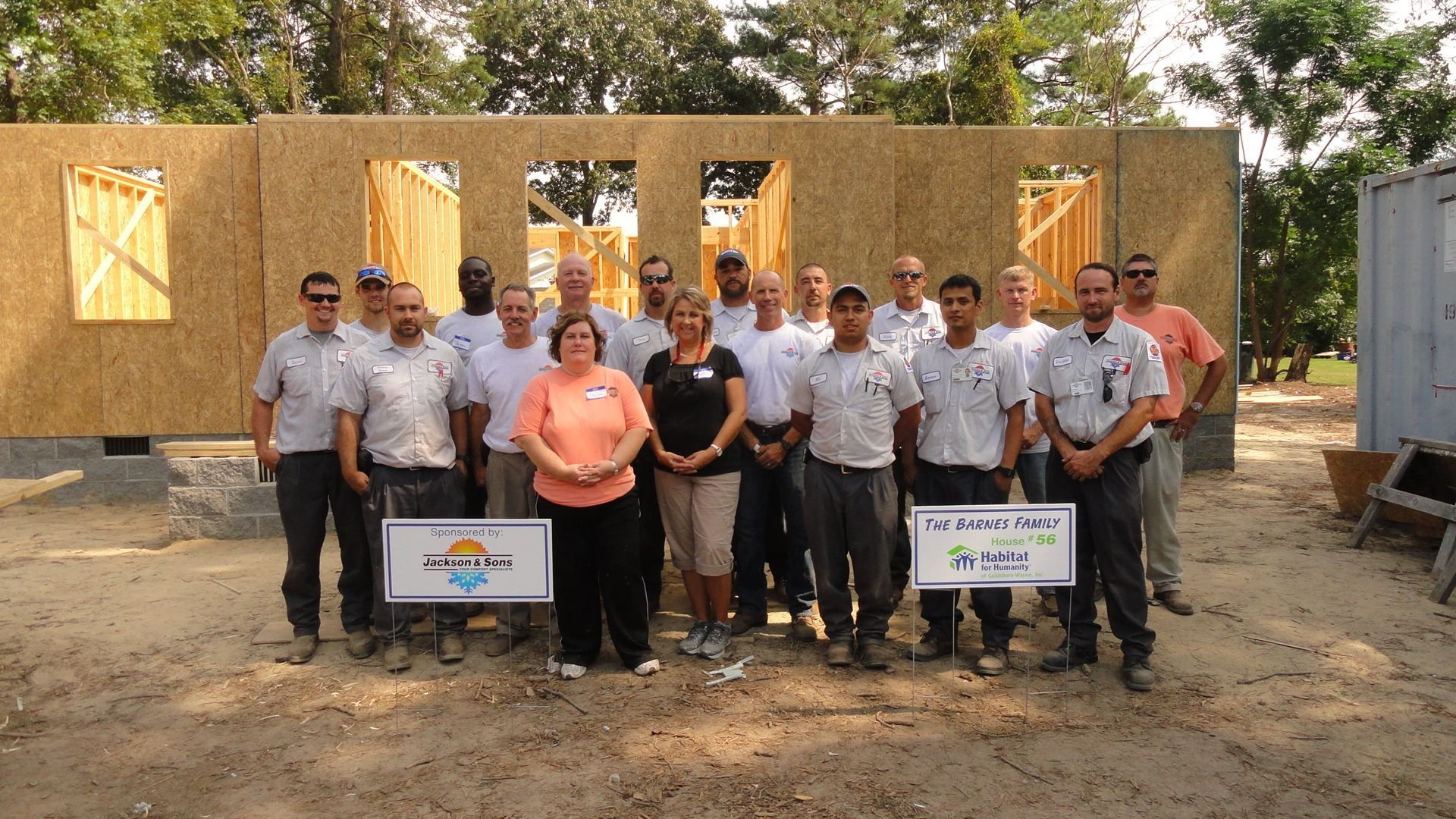 Jackson & Sons Heating collaborates with Habitat for Humanity Contractor