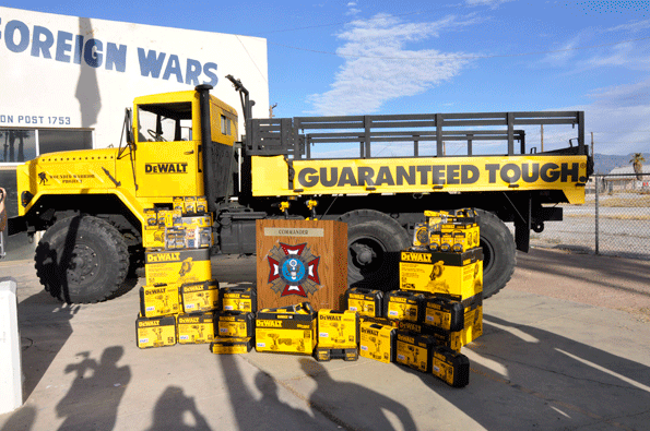 As part of their Built in American announcement DEWALT made a tool donation to the Central Veterans of Foreign War VFW post in downtown Las Vegas on November 12 The tools will be used to setup a lending center where local veterans can borrow and utilize DEWALT tools for projects at no cost