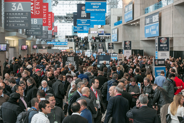 The opening day of the show was packed