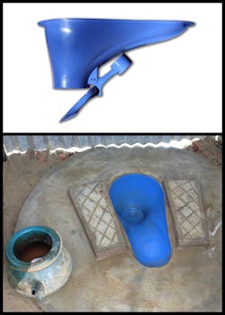 The mechanical and water seals created by this trapdoor style SaTo hygienic toilet pan invented by American Standard Brands have improved the quality of life for millions of developing world residents by keeping flies and insects out of open pit latrines The mechanical and water seals created by this trapdoor style SaTo hygienic toilet pan invented by American Standard Brands have improved the quality of life for millions of developing world residents by keeping flies and insects out of open pit latrines