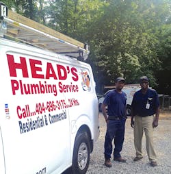 Odari M Head with his father and company owner Phenus Head Jr Odari M Head with his father and company owner Phenus Head Jr