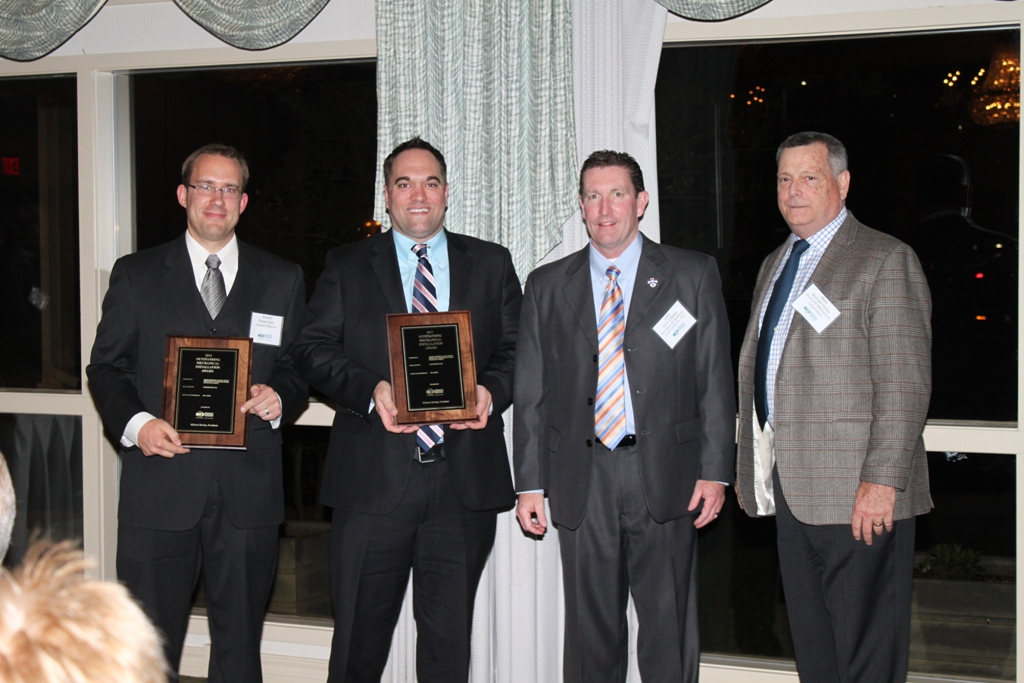 Pictured from left to right are Ameren Missouri Engineer Rob Betz Haberberger Project Manager Steve Haberberger Jr John O39Mara Business Manager Plumbersrsquo amp Pipefitterrsquos Local Union No 562and Mike Hurley President Mechanical Contractors Association of Eastern Missouri
