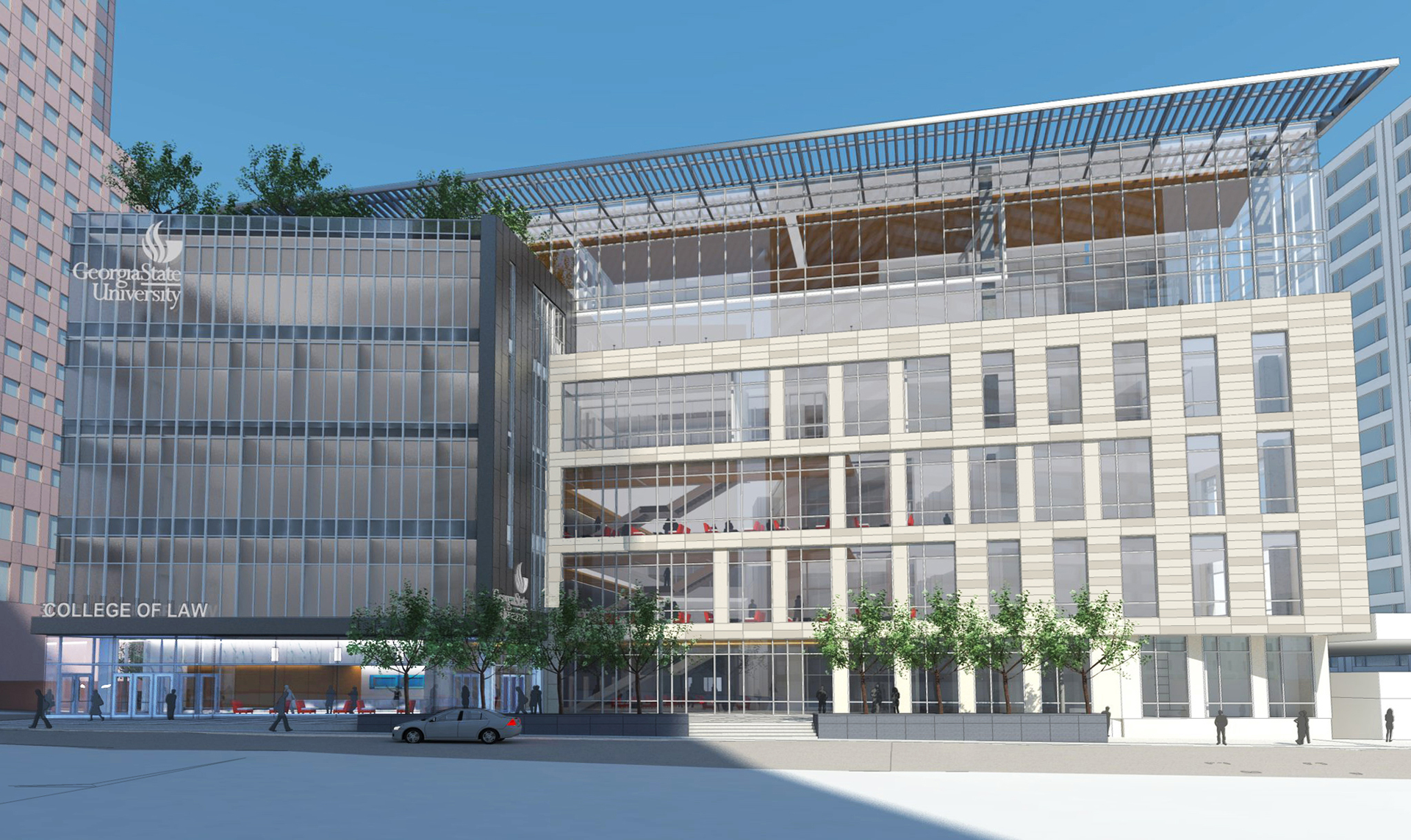 Artist39s rendering of GSU39s new Law Building