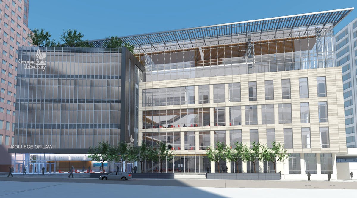 Artist&apos;s rendering of GSU&apos;s new Law Building.