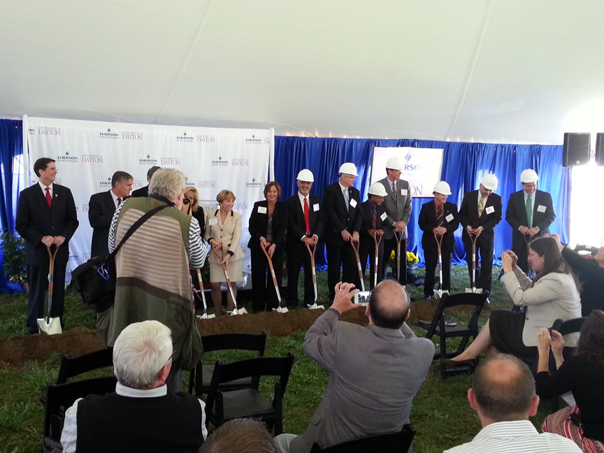 Breaking ground at the new Emerson Innovation Center