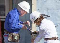 Jimmy Carter working on a house for Habitat for Humanity Jimmy Carter working on a house for Habitat for Humanity