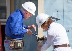 Jimmy Carter working on a house for Habitat for Humanity Jimmy Carter working on a house for Habitat for Humanity