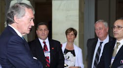 Sen. Edward Markey (D-MA) speaks with members of PHCC. (Photo credit: PHCC)