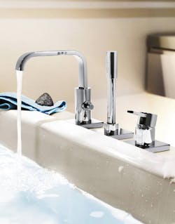 The Grohe Allure Three Hole Single Lever Bath Combination The Grohe Allure Three Hole Single Lever Bath Combination