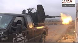 Mark Oberholtzer, owner of Mark-1 Plumbing, traded in his Ford F-250 pickup truck and was shocked when it showed up on a terrorist Twitter account.