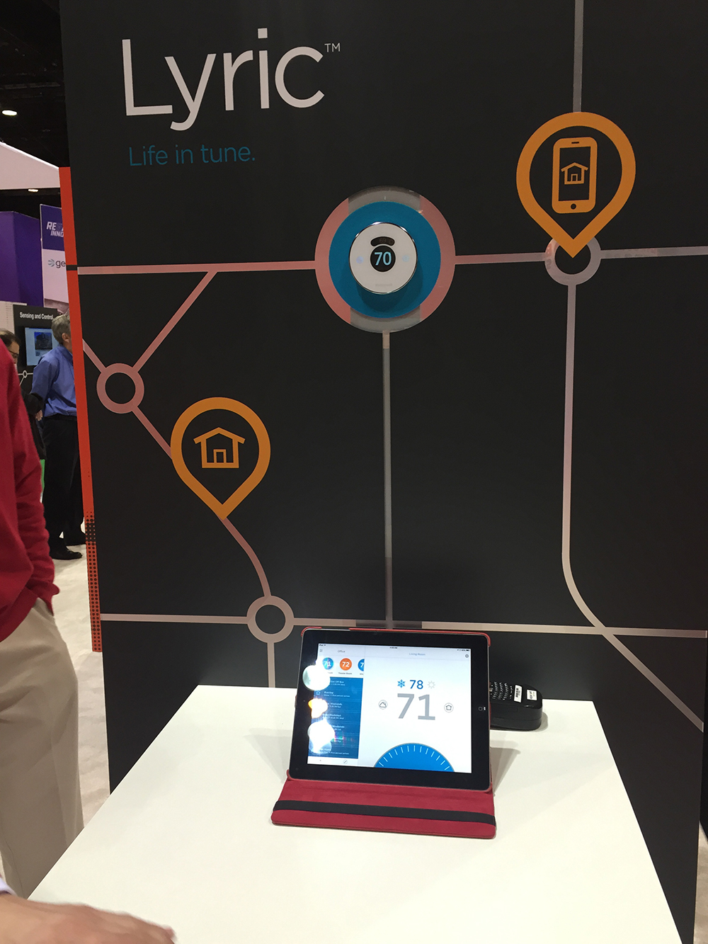 Smart controlsthermostats were notable more prominant at this years AHR Expo