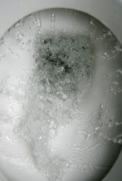 New rules call for rated flush volume of equal or less than 128 GPF New rules call for rated flush volume of equal or less than 128 GPF