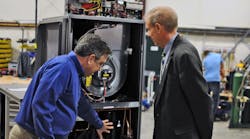 Illinois Governor Bruce Rauner is looking at geothermal products from Enertech Global.