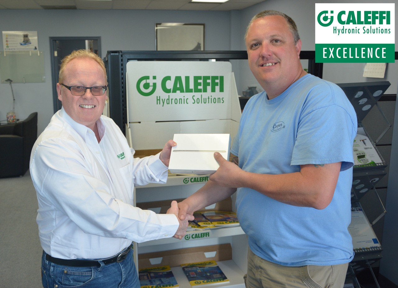 Pictured are lr Kim Butts Mechanical Systems 2000 Jamie Whitehead Cooper Plumbing and Heating