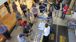 Attendees get hands-on experience with PEX and ProPress fittings during PHCC&rsquo;s Creating Super Foremen Workshop at the Viega Training Facility in Nashua, N.H.