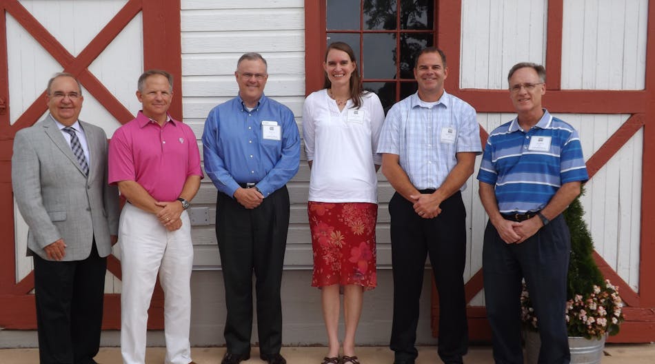 From left to right: John Walters, Business Unit Manager Bahnson Environmental Specialties; Jim Hutcherson, CLO and VP Human Resources; Joe Burns, EMCOR Executive VP &amp; Interim CEO Bahnson; Katie Overton, CFO; Mark Malloy, Business Unit Manager Intermech; and Joe Keane, Business Unit Manager Bahnson Mechanical Systems.