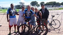 Several team members from Danze and Gerber participated in the Race2Raise, including (from left to right) Lovin Saini, Shane Ouyang, Michael Werner, Victoria Stagg Elliott, Amanda Hanlon and Mike Wong.