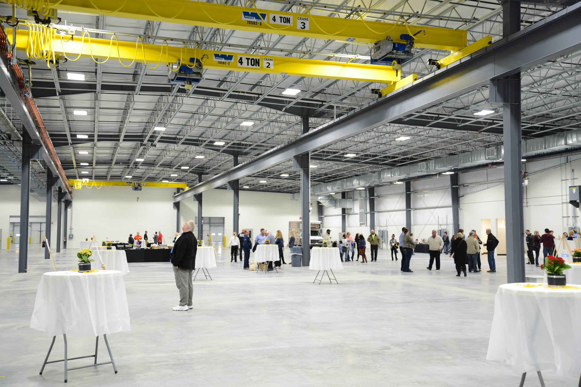 A shot of the production floor taken during the grand opening event