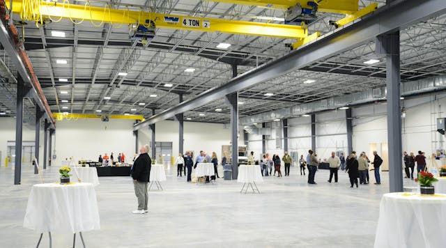 A shot of the production floor taken during the grand opening event.