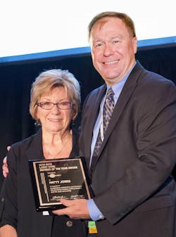 InSinkErator presented Patty Jones the PHCC Auxiliaryrsquos Member of the Year award at the PHCC national convention in Florida in October Pictured are Patty Jones PHCC Auxiliaryrsquos Member of the Year and Rob Grim InSinkErator Senior Vice President Global Sales InSinkErator presented Patty Jones the PHCC Auxiliaryrsquos Member of the Year award at the PHCC national convention in Florida in October Pictured are Patty Jones PHCC Auxiliaryrsquos Member of the Year and Rob Grim InSinkErator Senior Vice President Global Sales