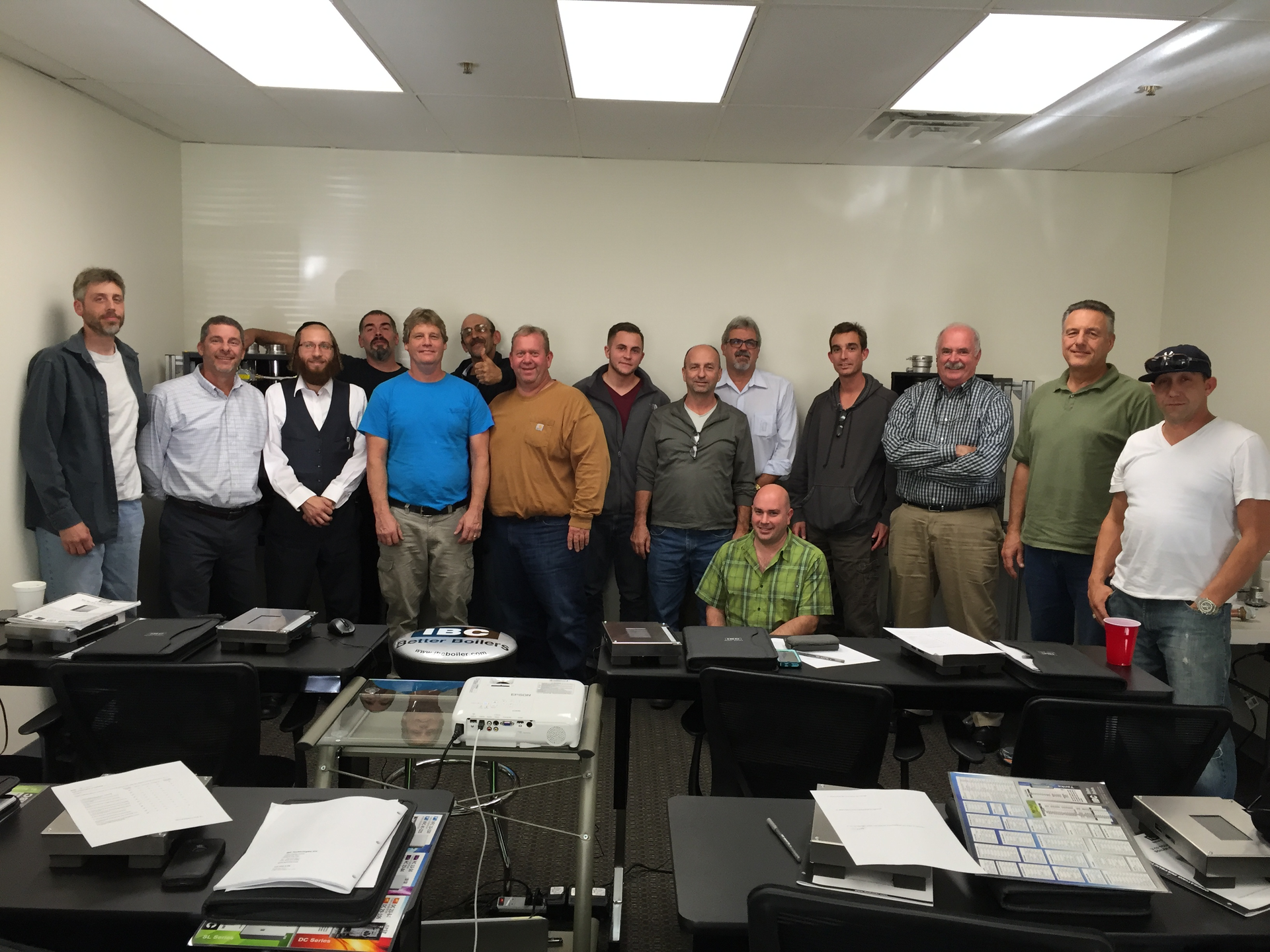 The group of customers who attended the inaugural training session on the 15th of October