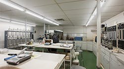 A typical PSI materials testing field laboratory. PSI operates 100 testing laboratories in the USA.