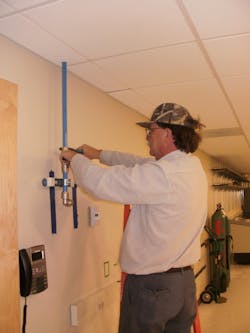 A Haberberger technician takes part in the extensive renovations at St Louis University A Haberberger technician takes part in the extensive renovations at St Louis University