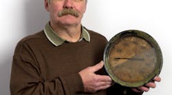 Brian Purcell and the gauge that is coming up for auction.