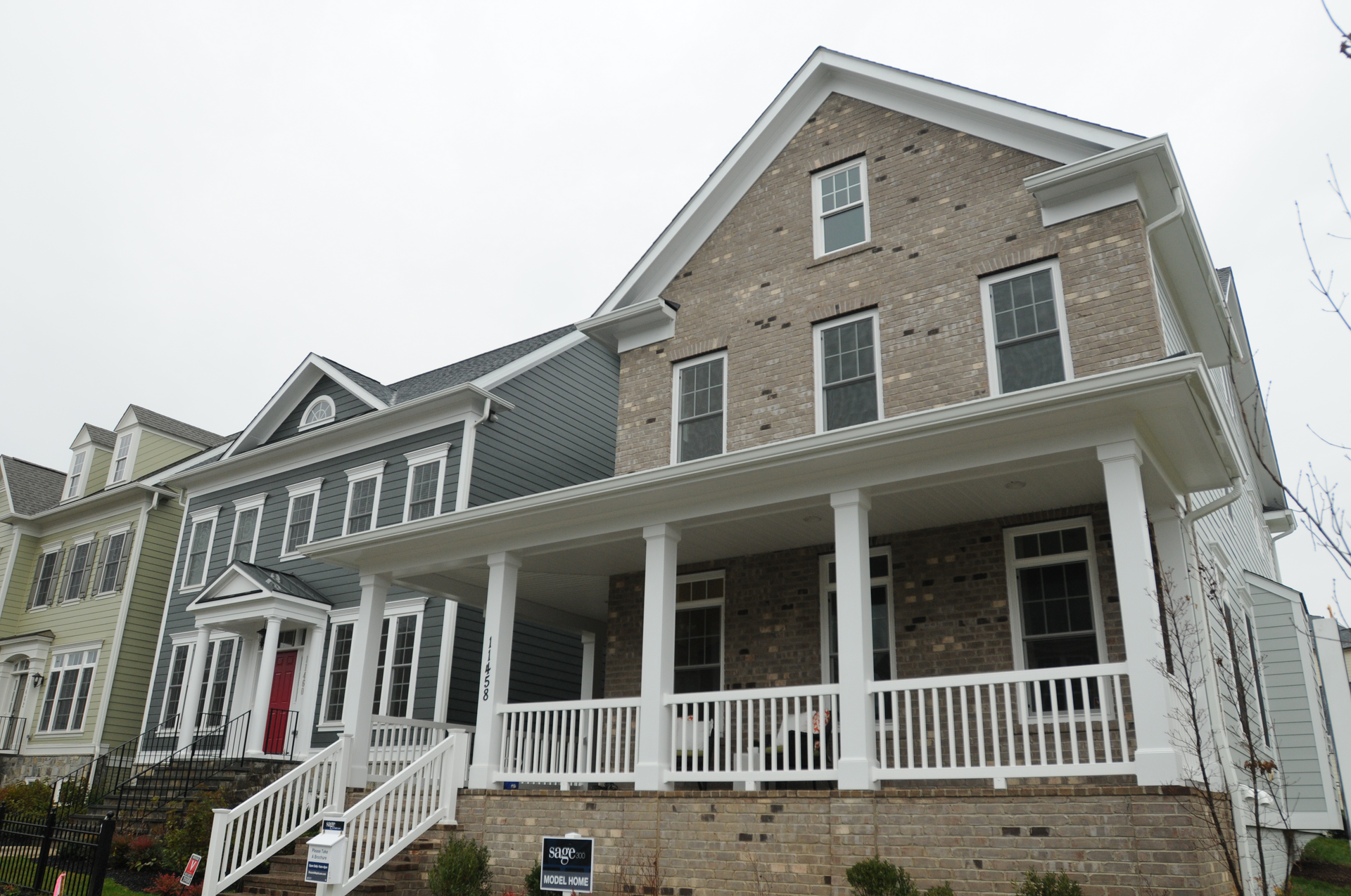 One of the model homes at the Sage at Maple Lawn residential community