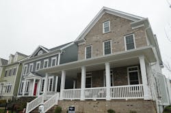 One of the model homes at the Sage at Maple Lawn residential community One of the model homes at the Sage at Maple Lawn residential community