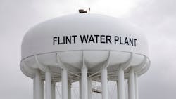 The Flint Water Plant tower is shown January 13 2016 in Flint Michigan On Tuesday Michigan Gov Rick Snyder activated the National Guard to help the American Red Cross distribute water to Flint residents to help them deal with the lead contamination that is in the City of Flint39s water supply The Flint Water Plant tower is shown January 13 2016 in Flint Michigan On Tuesday Michigan Gov Rick Snyder activated the National Guard to help the American Red Cross distribute water to Flint residents to help them deal with the lead contamination that is in the City of Flint39s water supply