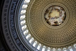 Interior of the dome of the Capitol building Interior of the dome of the Capitol building