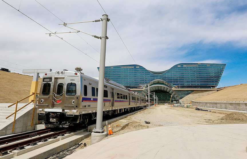 A view of the new hoteltransit center