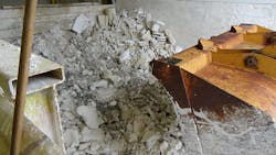 Crushed fired scrap ready to be recycled Crushed fired scrap ready to be recycled